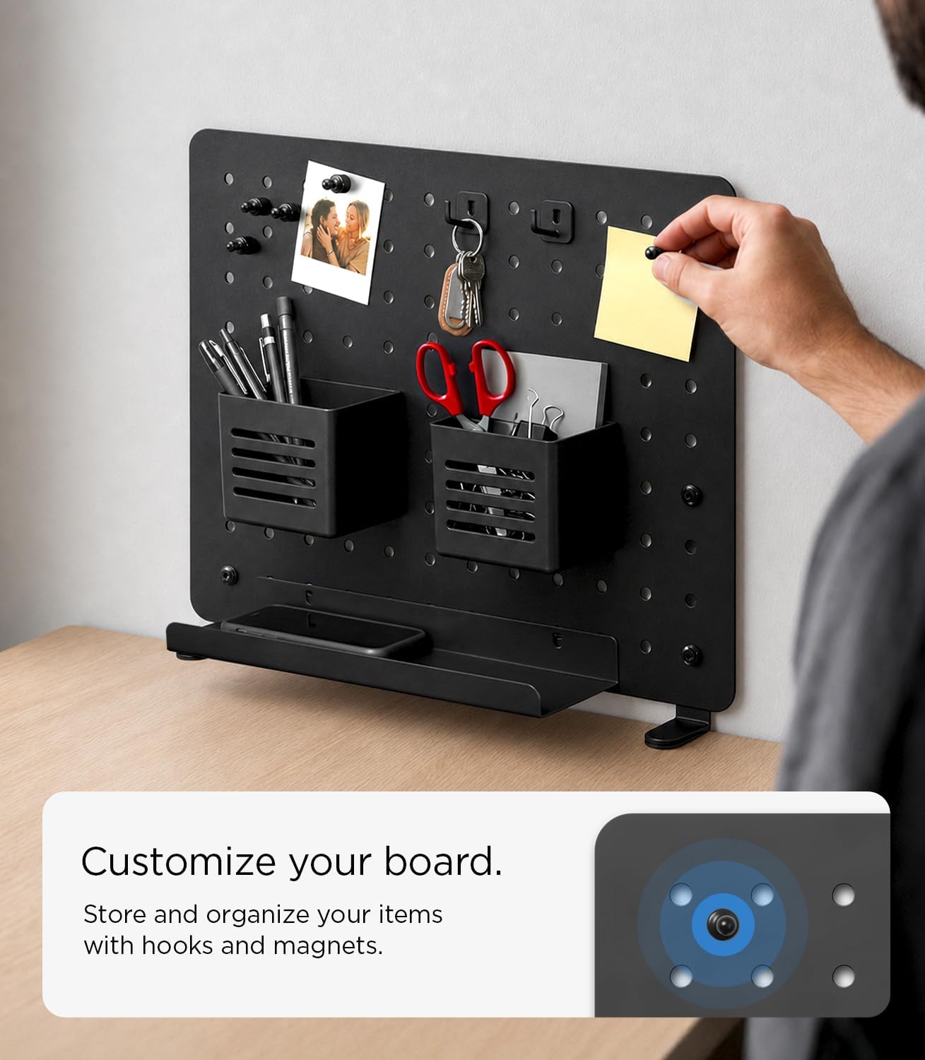 Spigen Clamp-on Desk Pegboard LD405 – Black – image 3 of 8