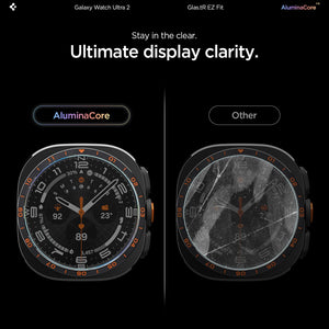 Spigen Galaxy Watch Ultra 2 47mm Screen Protector - GLAS.tR EZ Fit 2 Pack - Clear - image 5