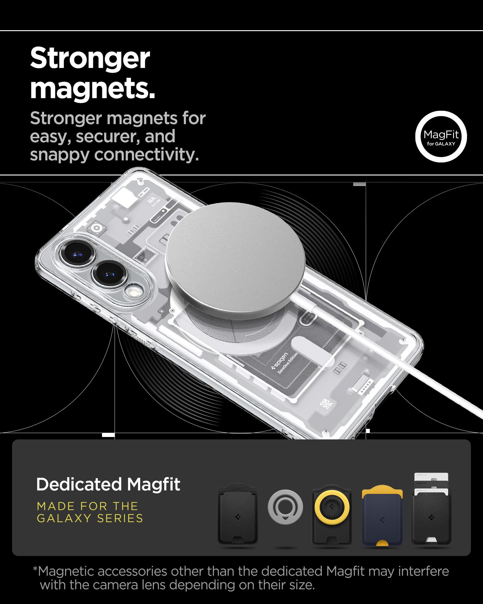 Spigen Galaxy S25 Edge Case - Ultra Hybrid MagFit - Zero One White - image 6