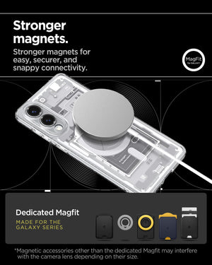 Spigen Galaxy S25 Edge Case - Ultra Hybrid MagFit - Zero One White - image 6