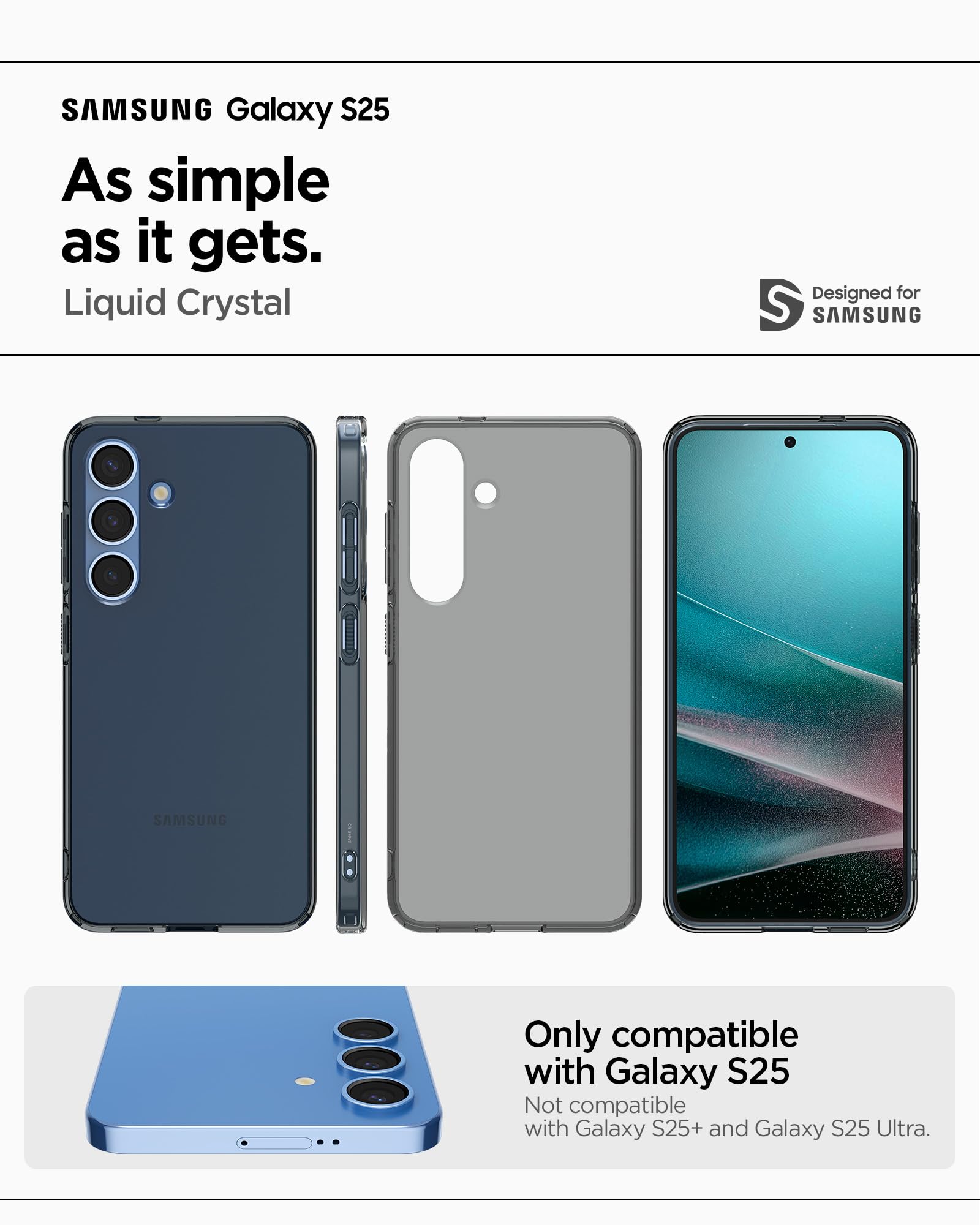 Spigen Galaxy S25 Case - Liquid Crystal - Space Crystal - image 2