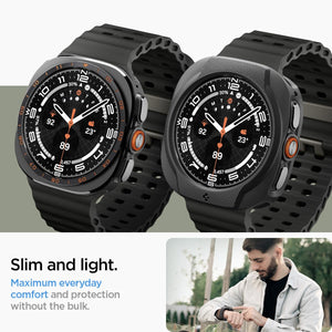Spigen Galaxy Watch Ultra 2 47mm Case - Liquid Air - Matte Black - image 6