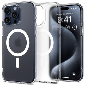 Spigen iPhone 15 Pro Max Case – Ultra Hybrid (MagFit) - Frost White - image 1