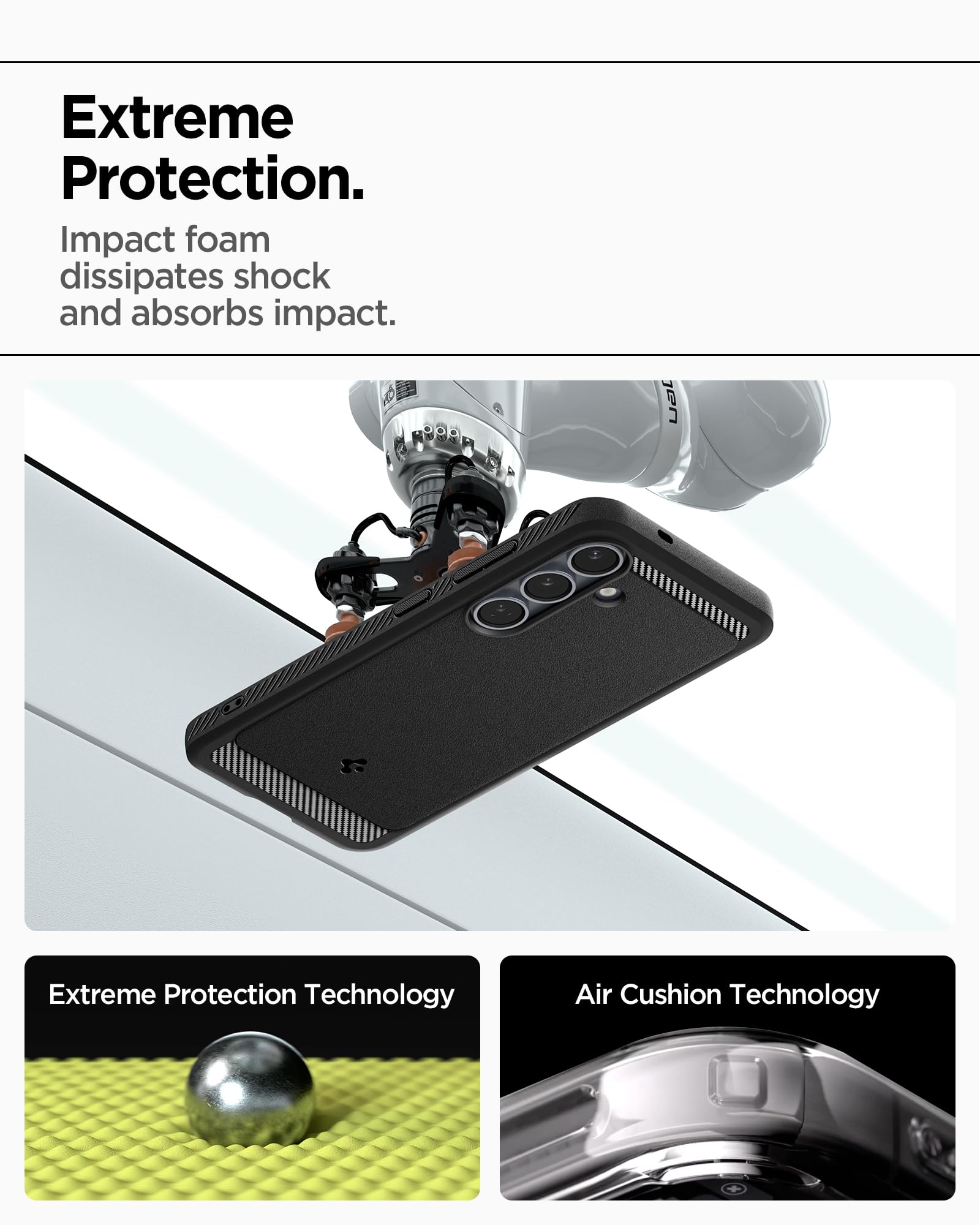 Spigen Galaxy S25 Plus Case - Rugged Armor MagFit - Matte Black - ACS08977 image 6