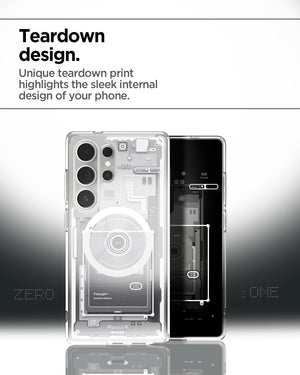Spigen Galaxy S25 Ultra Ultra Hybrid MagFit Zero One White case view 6
