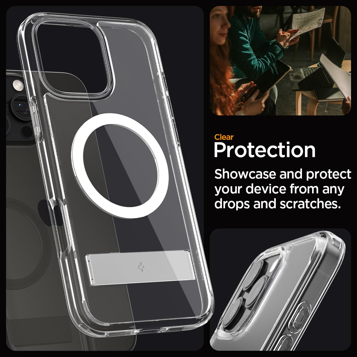 Spigen iPhone 16 Pro Max Case – Ultra Hybrid S (MagFit) - Amazon remaining repair image 7