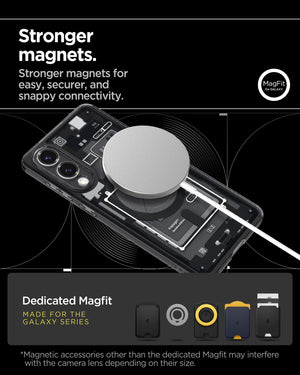 Spigen Galaxy S25 Edge Case - Ultra Hybrid MagFit - Zero One Black - image 6