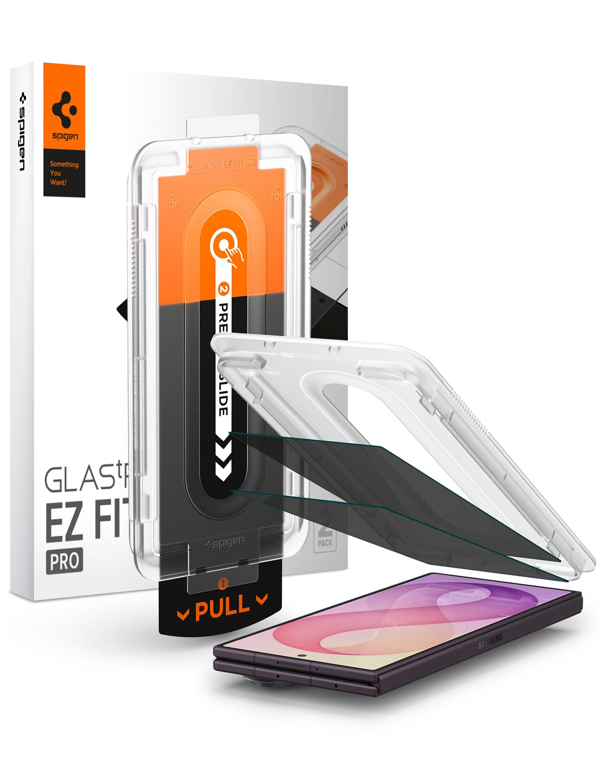 Spigen Glas.tR EZ Fit Pro privacy screen protector two-pack for Galaxy Z Fold 8 Ultra and Fold 7