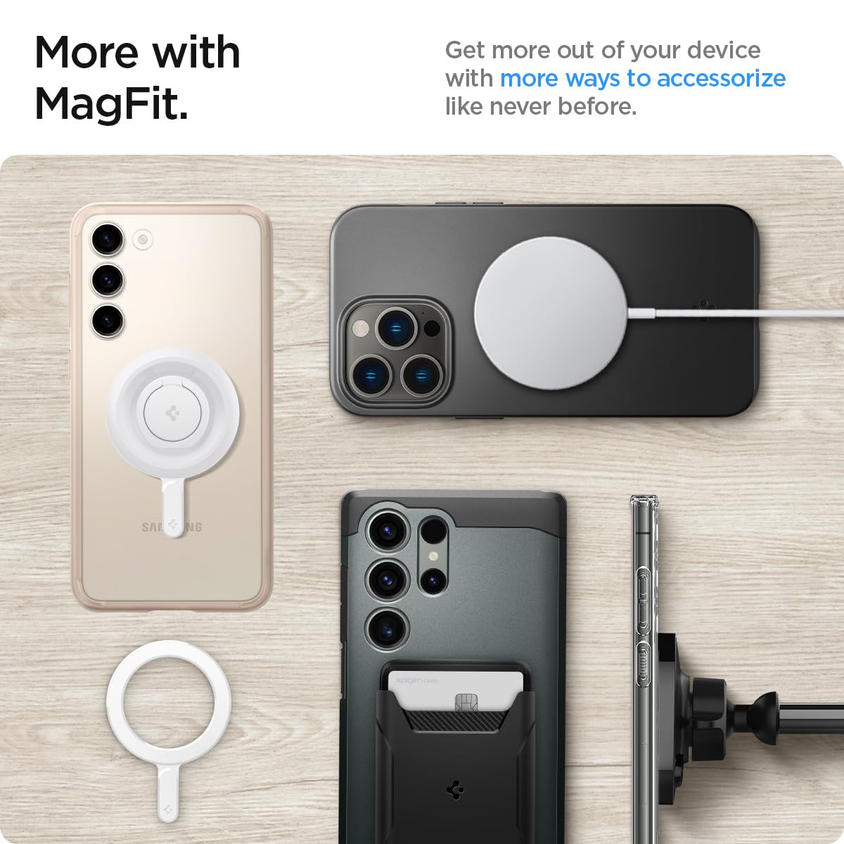 Spigen OneTap Magnet Ring Plate (MagFit) - White - image 7
