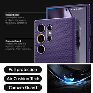 Spigen Galaxy S24 Ultra / S24 Plus / S24 Case – Liquid Air - Galaxy S24 Ultra - Deep Purple - image 5