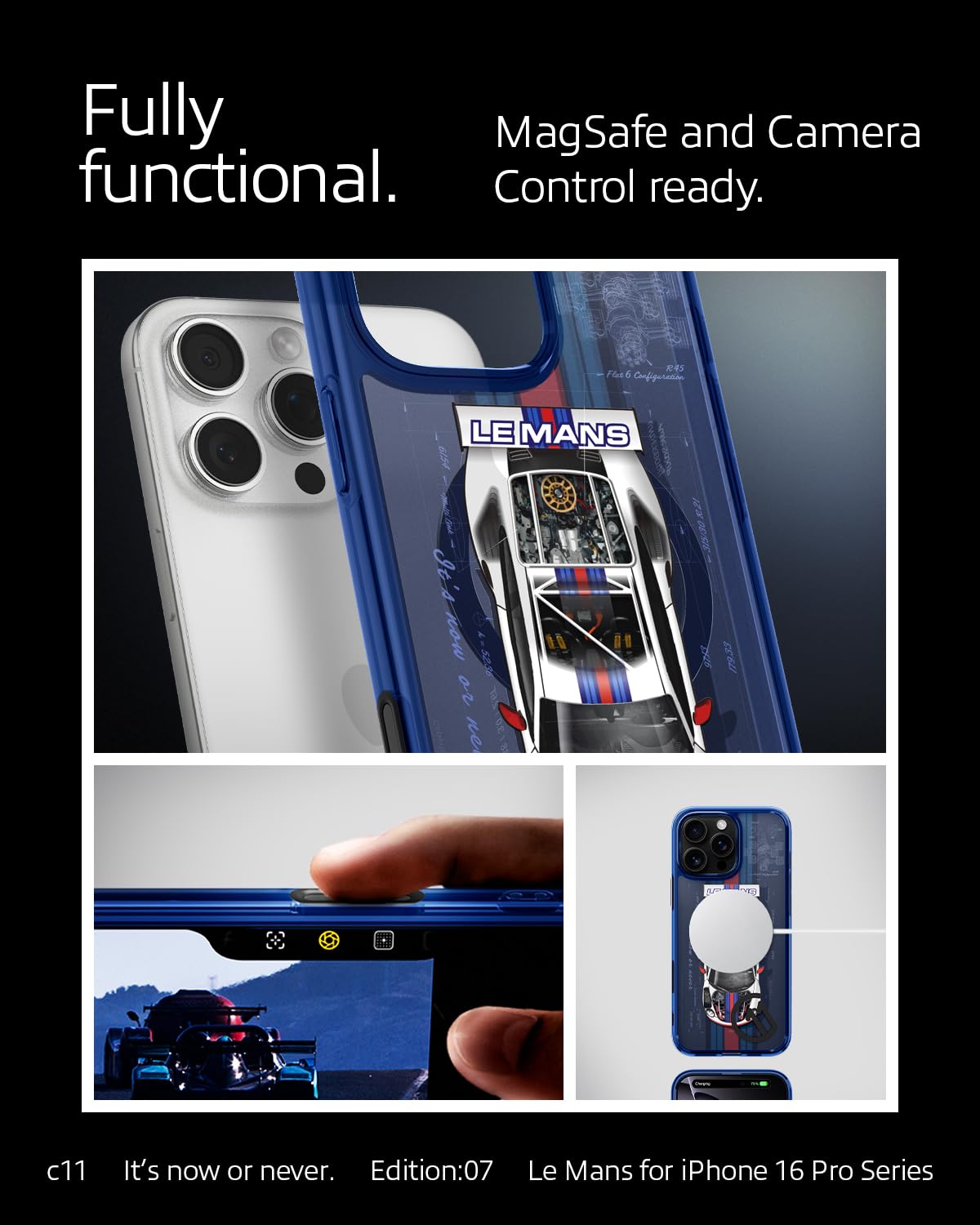 Spigen iPhone 16 Pro Case – Ultra Hybrid (MagFit) – Lemans – detail image 3