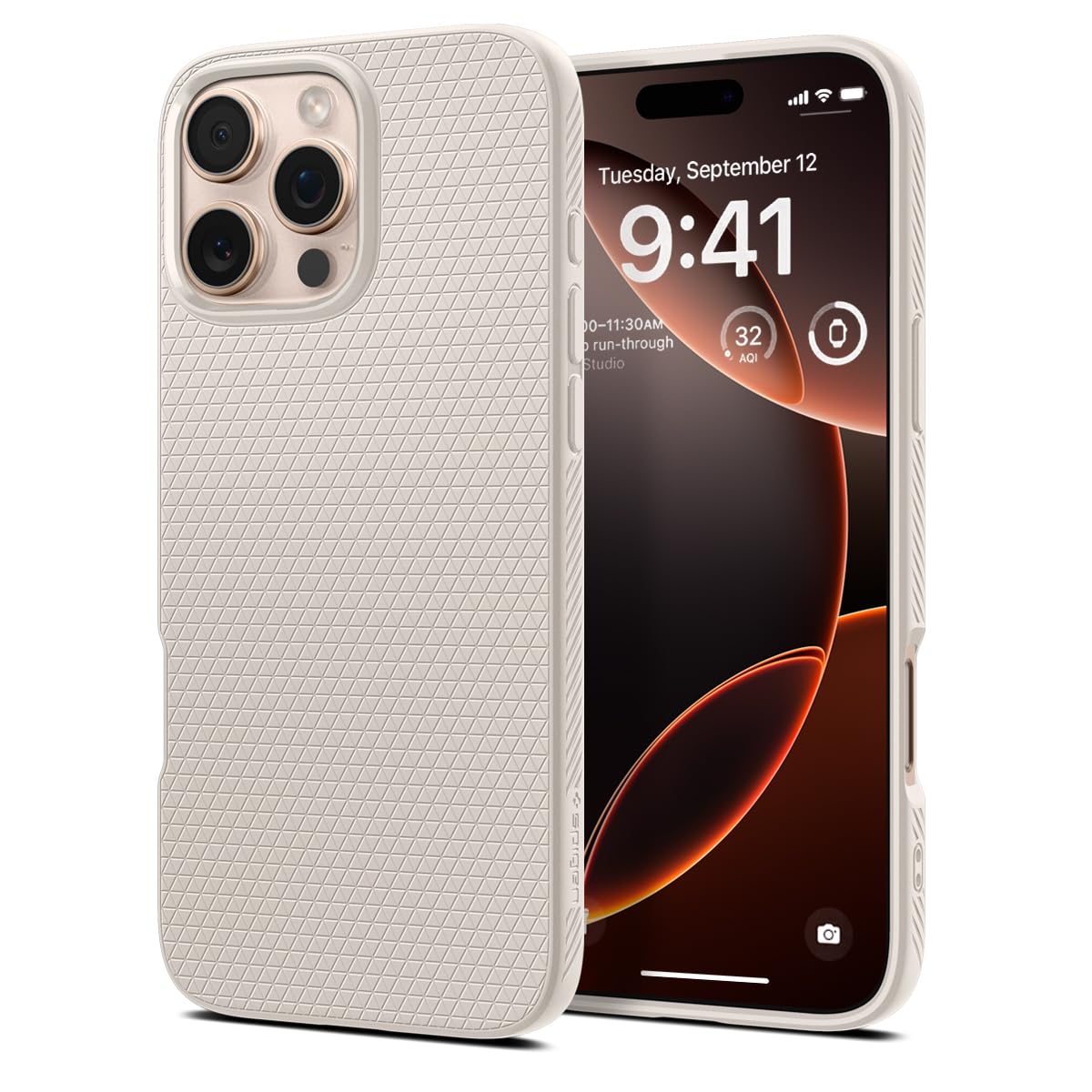 Spigen iPhone 16 Pro Case – Liquid Air - Natural Titanium - image 1
