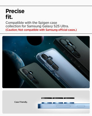 Spigen Galaxy S25 Ultra Lens Protector - Glas.tR EZ Fit Optik Pro (2 Pack) - Black - AGL09081 - image 7