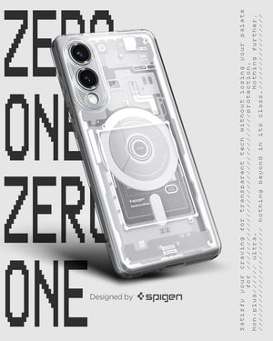 Spigen Galaxy S25 Edge Case - Ultra Hybrid MagFit - Zero One White - image 3