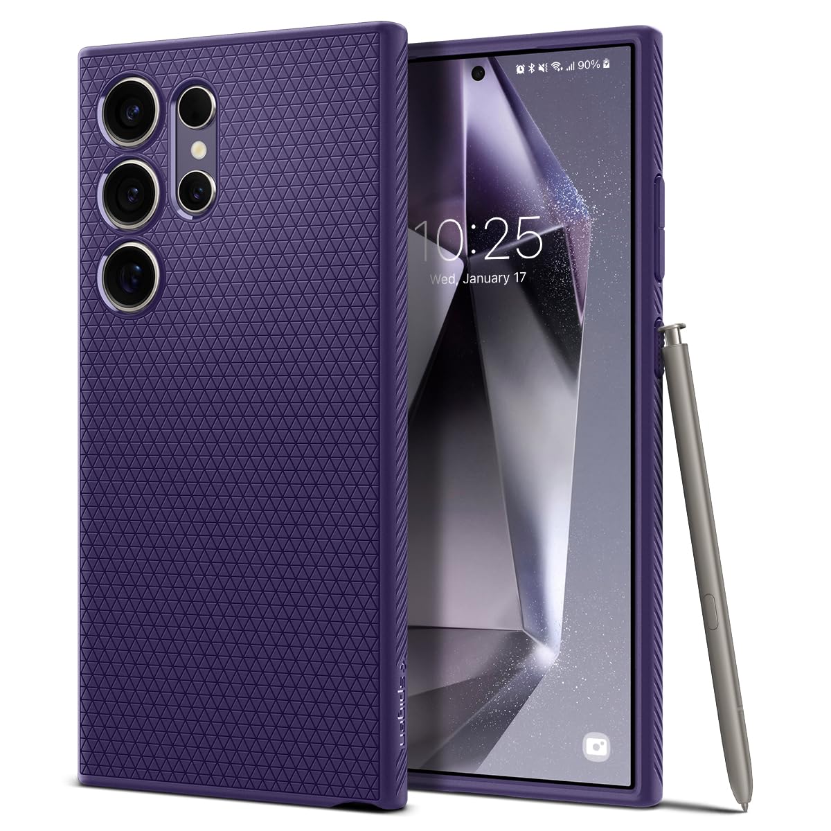 Spigen Galaxy S24 Ultra / S24 Plus / S24 Case – Liquid Air - Galaxy S24 Ultra - Deep Purple - image 1