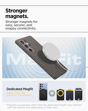 Spigen Galaxy S25 Ultra Nano Pop MagFit case detail - Papaya Gray