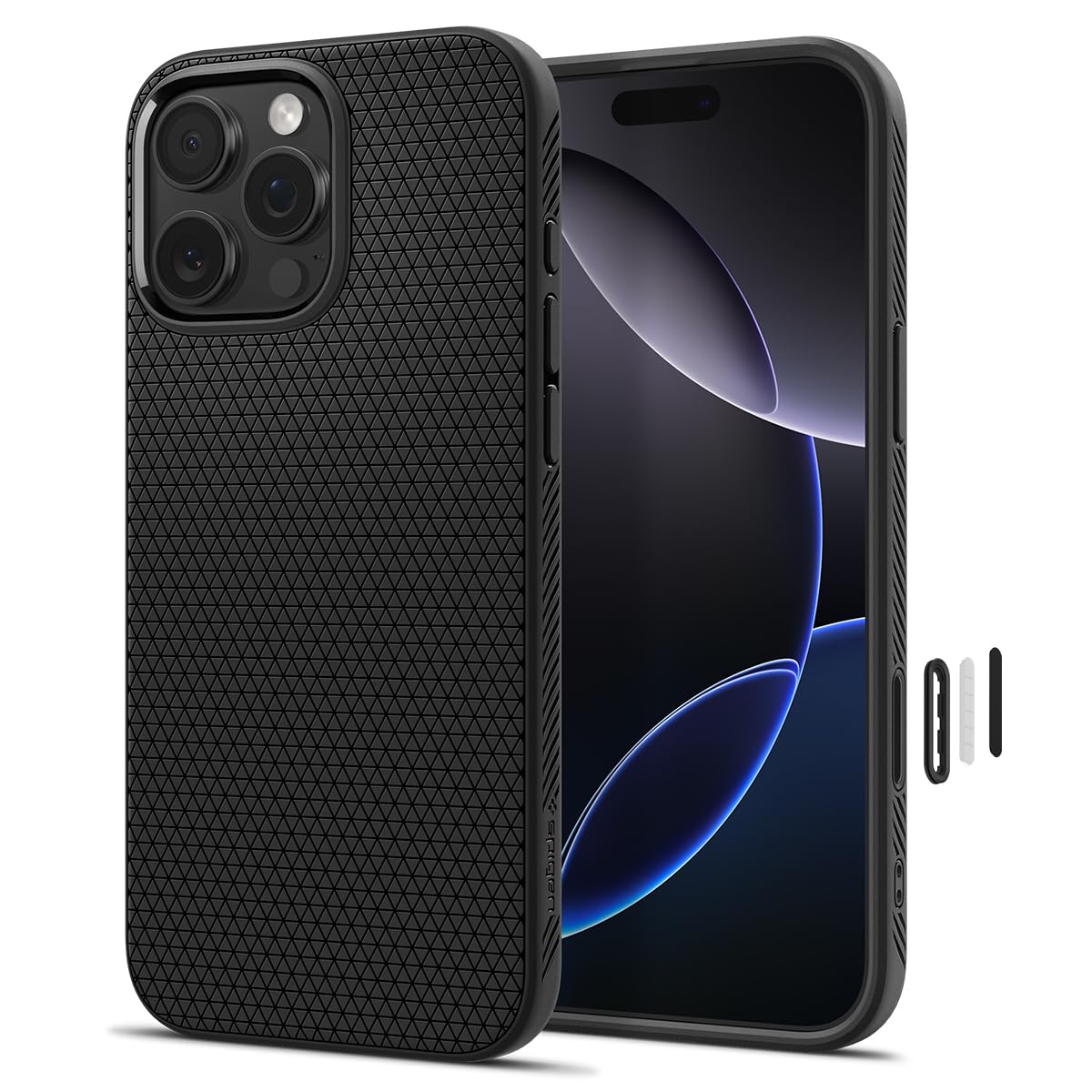 Spigen iPhone 16 Pro Case Liquid Air T MagFit - Matte Black - image 1