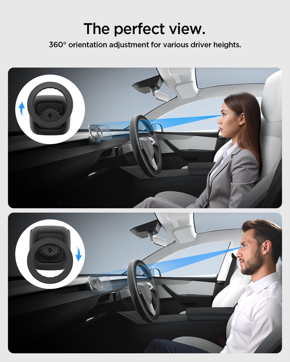 Spigen Tesla air vent MagSafe mount view 6