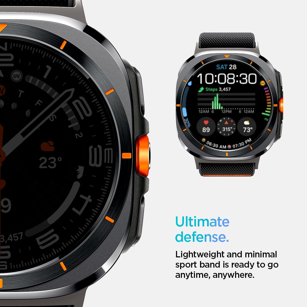 Spigen Galaxy Watch Ultra 2 & Ultra 47mm Band - Lite Fit - Black - image 4