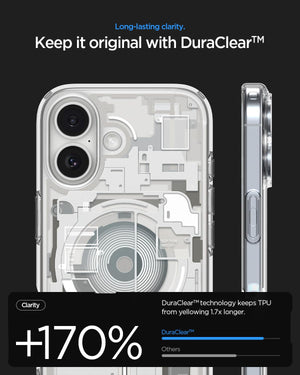 Spigen iPhone 17 Case – Ultra Hybrid Zero One (MagFit) - Zero One Natural Titanium - image 3