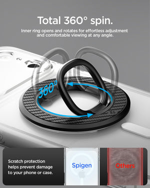 Spigen O-Mag MagFit+ MagSafe Phone Grip with Stand - 360-degree ring
