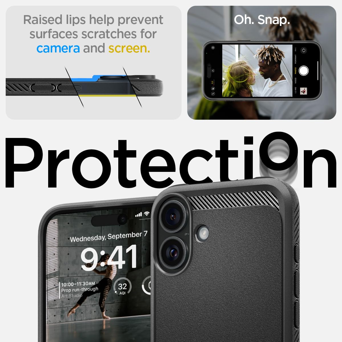 Spigen iPhone 16 Case – Rugged Armor (MagFit) – detail image 6