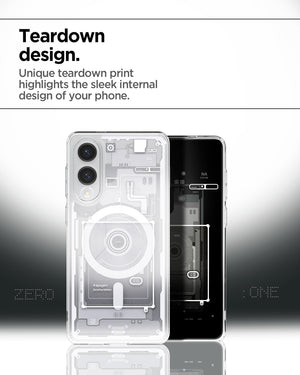 Spigen Galaxy S25 Edge Case - Ultra Hybrid MagFit - Zero One White - image 4