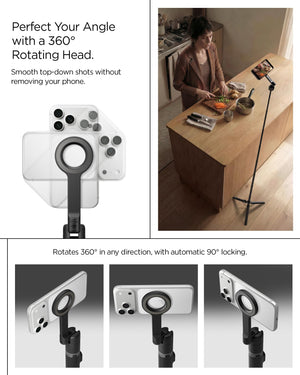 Spigen S582W 65.55-inch MagFit selfie stick tripod - tripod support construction
