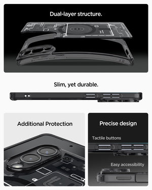 Spigen Galaxy S25 Edge Case - Ultra Hybrid MagFit - Zero One Black - image 7
