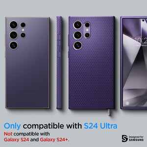Spigen Galaxy S24 Ultra / S24 Plus / S24 Case – Liquid Air - Galaxy S24 Ultra - Deep Purple - image 2