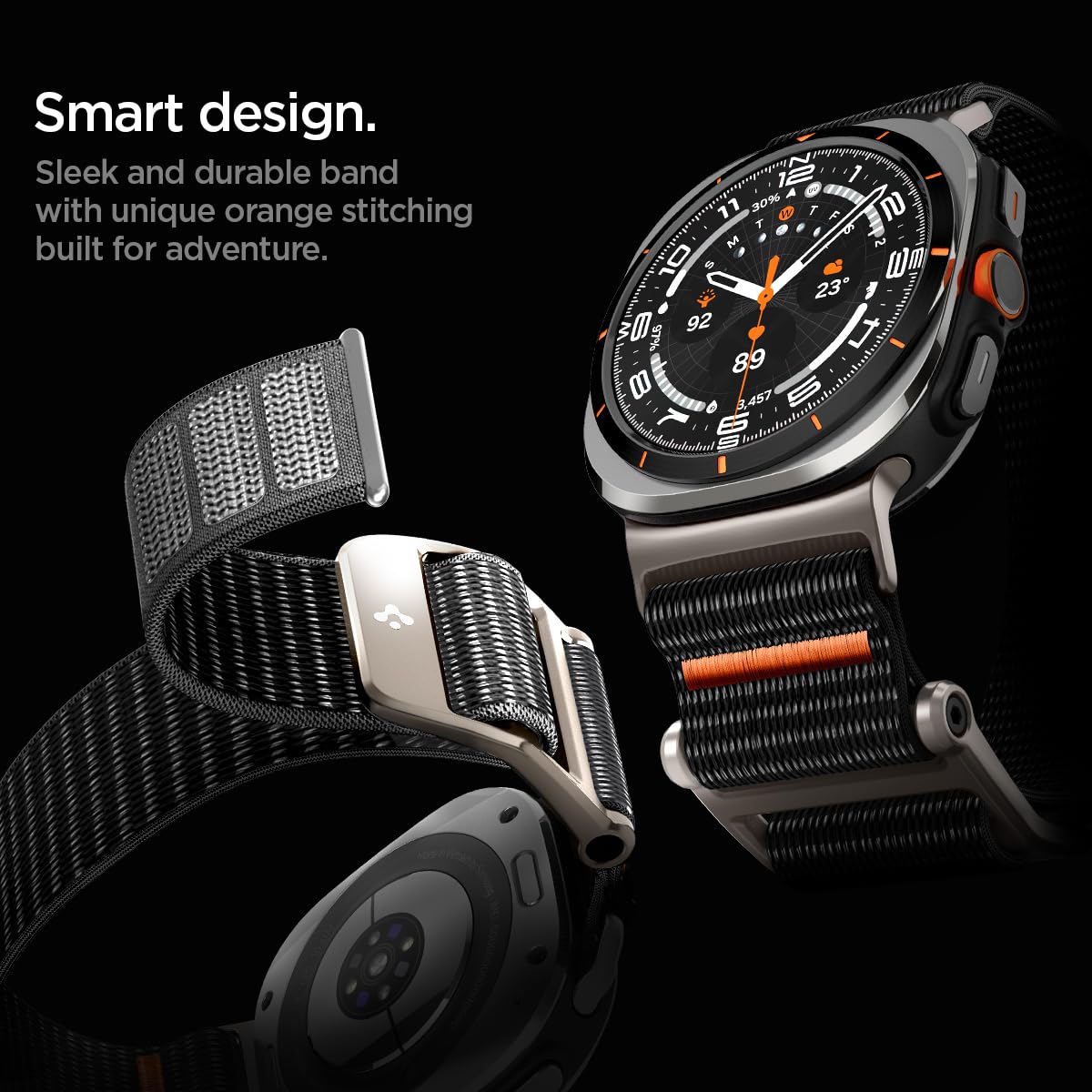 Spigen Galaxy Watch Ultra 2 & Ultra 47mm Band - DuraPro Flex - Black - image 4