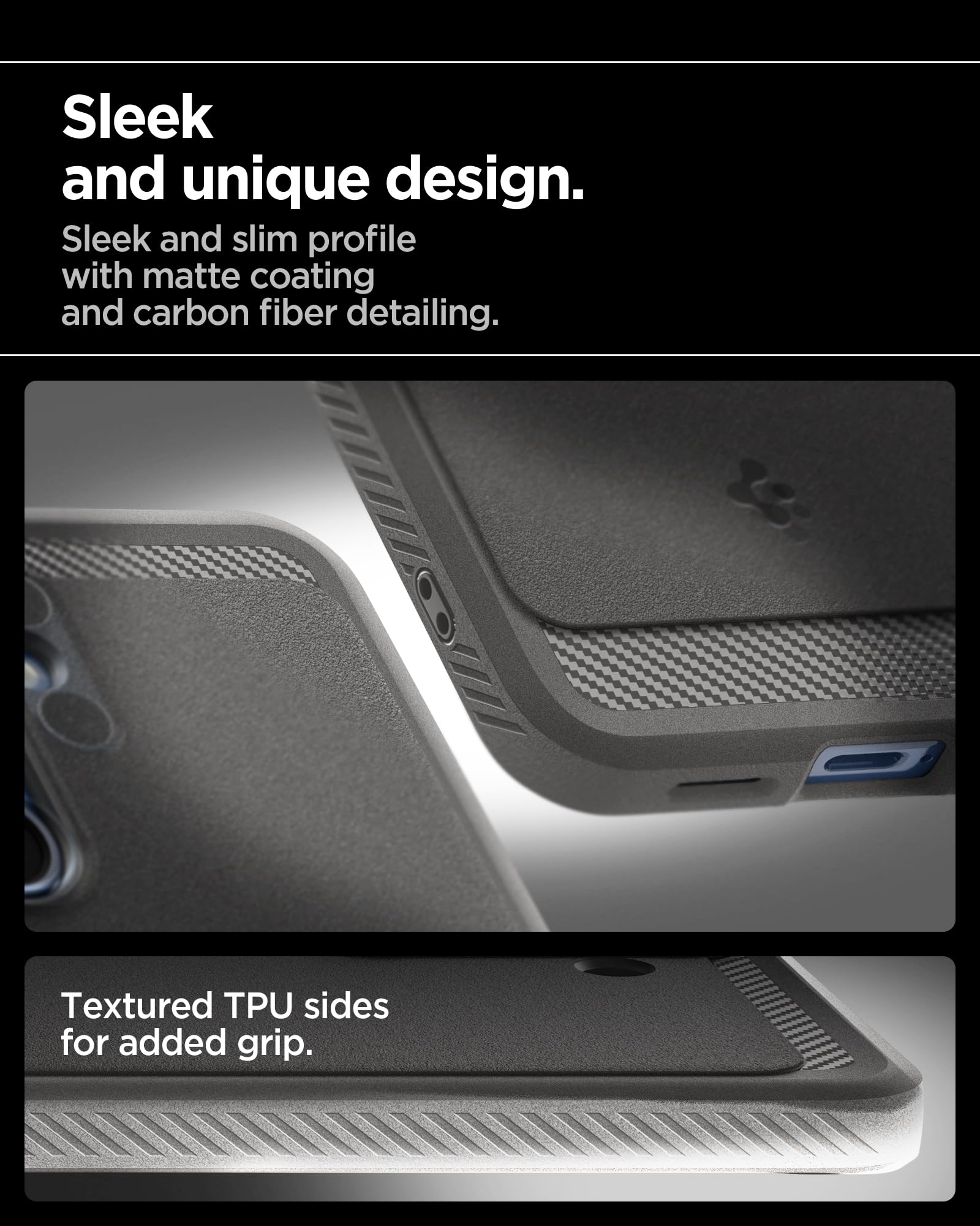 Spigen Galaxy S25 Rugged Armor MagFit Marble Gray case view 5