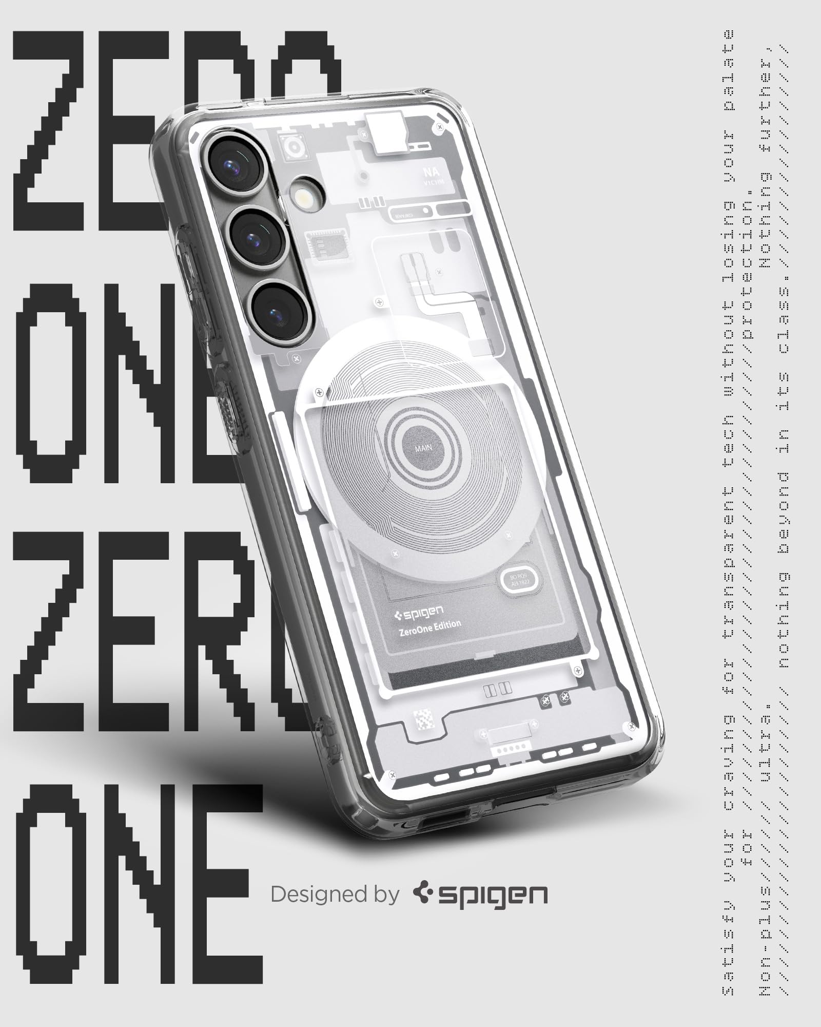 Spigen Galaxy S25 Case - Ultra Hybrid MagFit - Zero One White - image 5