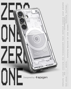 Spigen Galaxy S25 Case - Ultra Hybrid MagFit - Zero One White - image 5