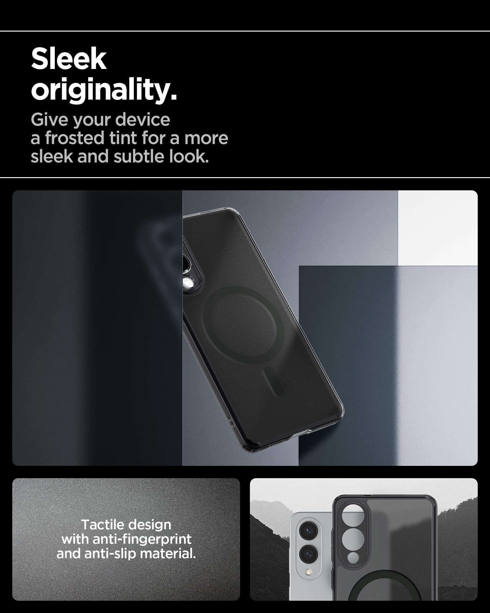 Spigen Galaxy S25 Edge Case - Ultra Hybrid MagFit - Frost Black - image 4