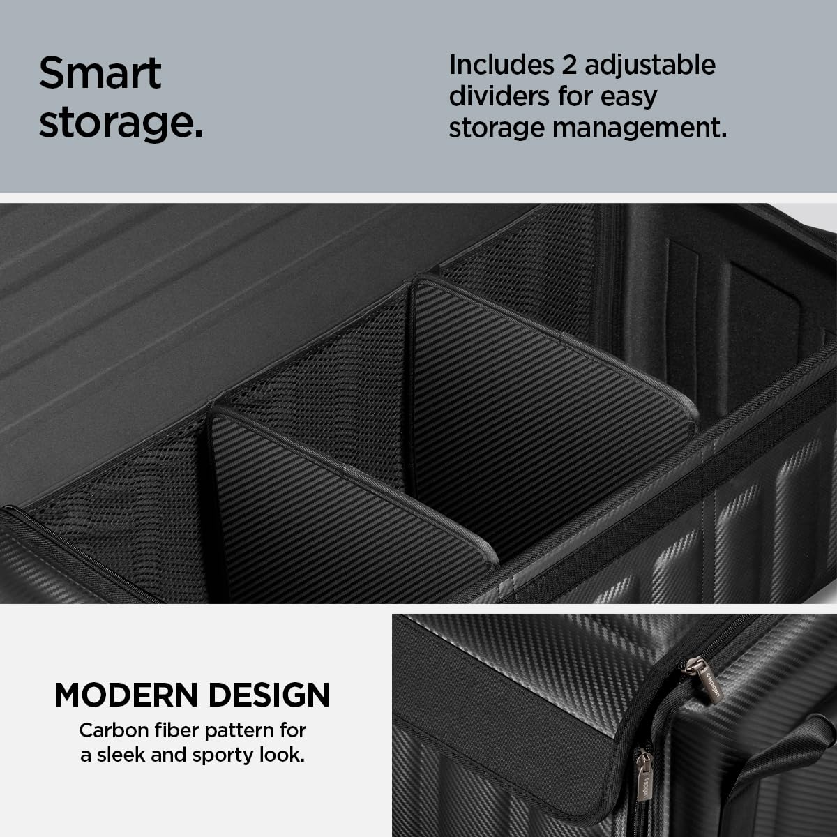 Spigen universal car trunk organizer view 4