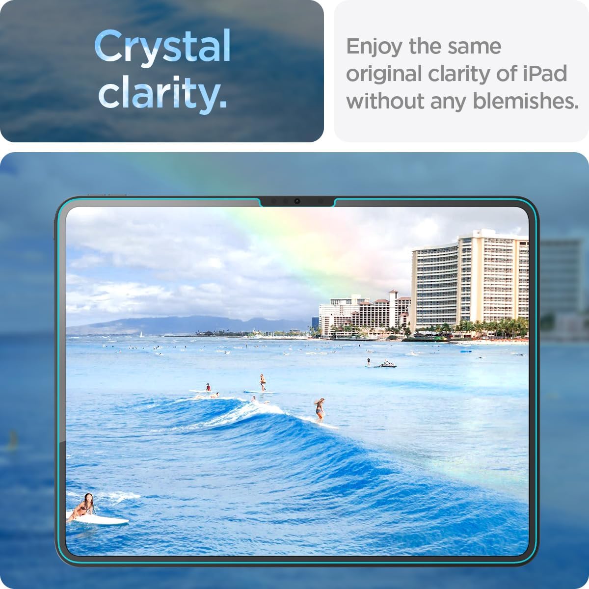 Spigen iPad Pro 13" (M5/M4) Screen Protector – Glas.tR EZ Fit Series (2 Pack)