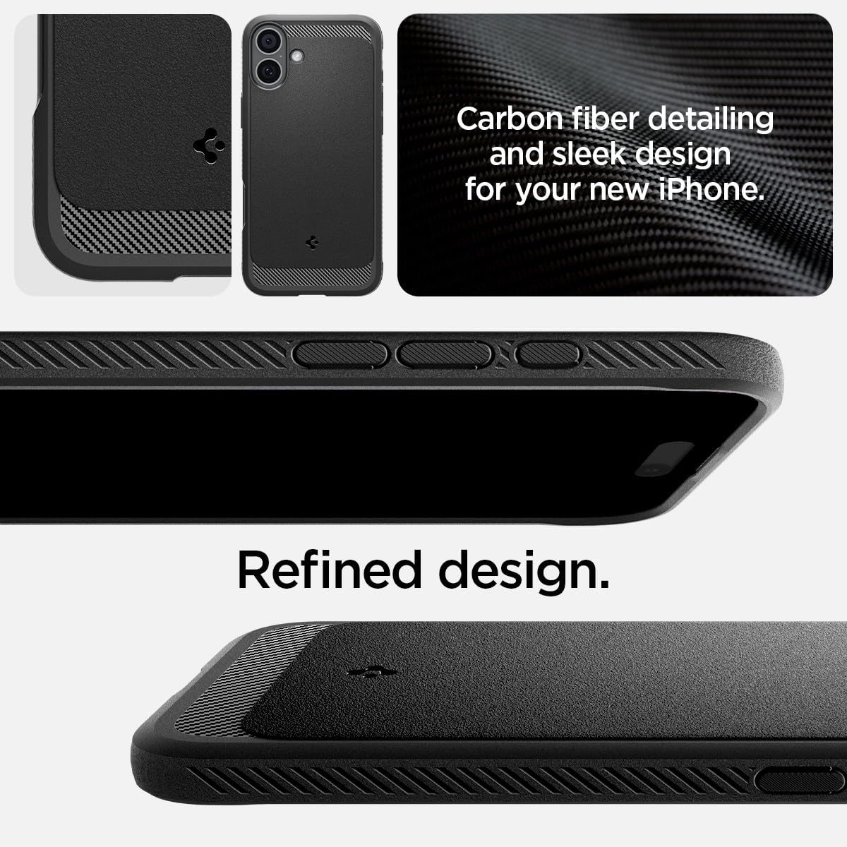Spigen iPhone 16 Case – Rugged Armor (MagFit) – detail image 3