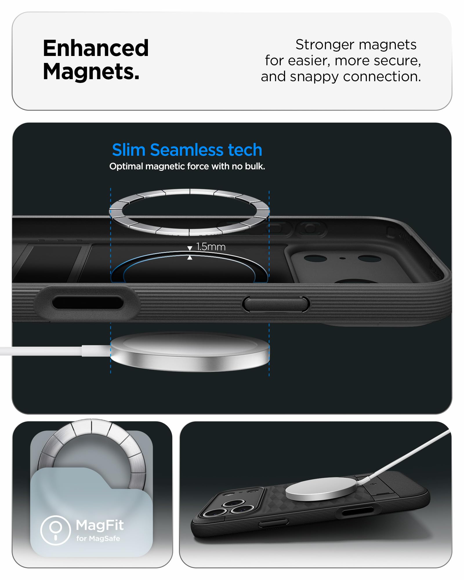 Spigen iPhone 17 Pro Max Case Parallax S MagFit - Matte Black - image 5
