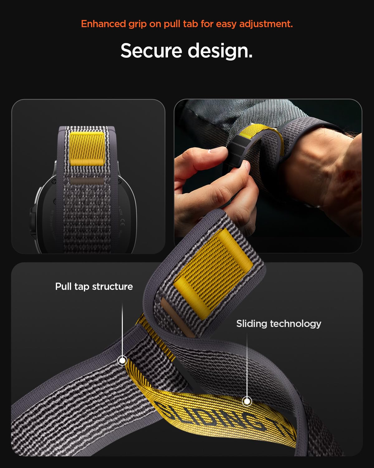 Spigen Galaxy Watch 9 Band - Athlex Air - Active Gray Athlex Air - image 7
