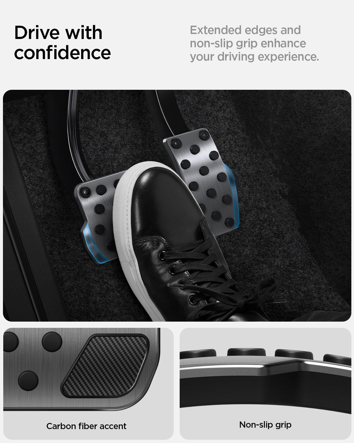 Spigen Tesla performance pedal covers view 4