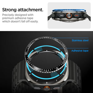 Spigen Galaxy Watch Ultra 47mm Bezel Ring - Bezel Tune - Black - ACS08428 - image 7