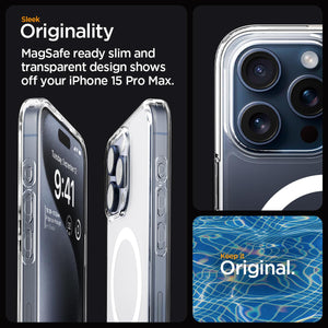 Spigen iPhone 15 Pro Max Case – Ultra Hybrid (MagFit) - Frost White - image 3