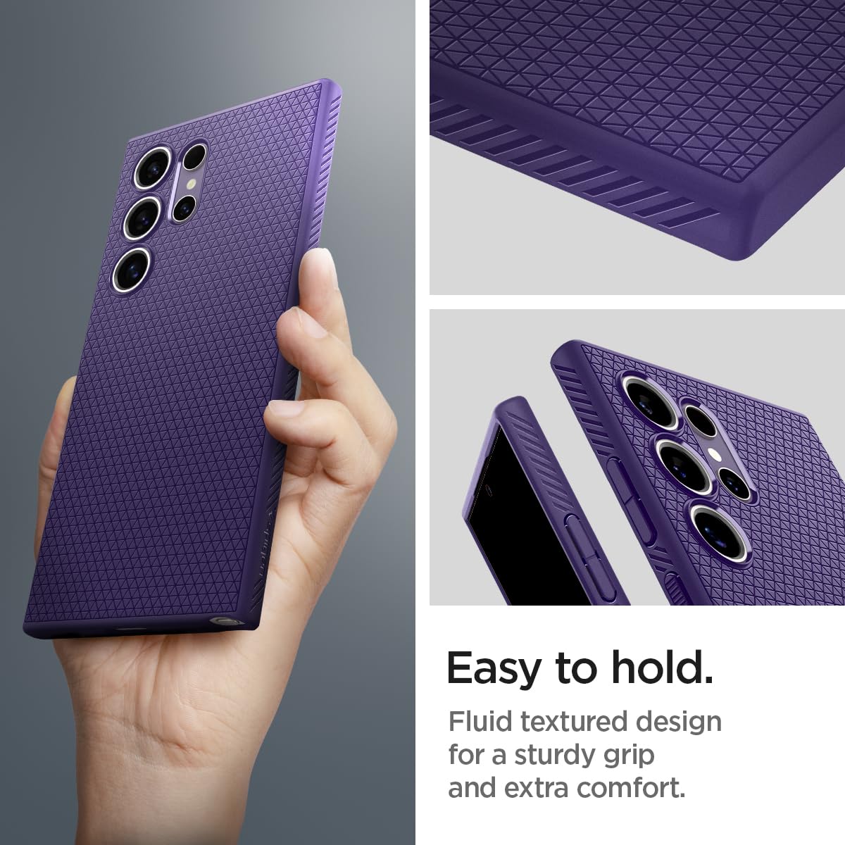 Spigen Galaxy S24 Ultra / S24 Plus / S24 Case – Liquid Air - Galaxy S24 Ultra - Deep Purple - image 4