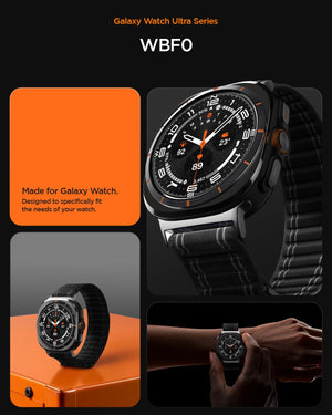 Spigen Galaxy Watch Ultra 2 & Ultra 47mm Band - WBF0 - Black - image 3
