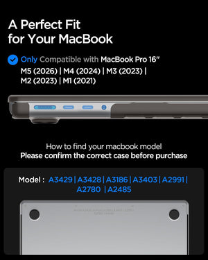 Spigen MacBook Pro 16-inch Airskin case - Frost Black - ACS11527 - image 2