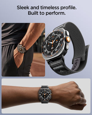 Spigen Galaxy Watch Ultra 2 & Ultra 47mm Band - Athlex Air - Active Black Gray - image 3