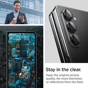 Galaxy Z Fold 5 camera protection and precise lens coverage