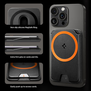 Spigen Valentinus MagFit+ 3-Card Wallet - Black - iPhone / Pixel MagSafe 3-Card - image 7
