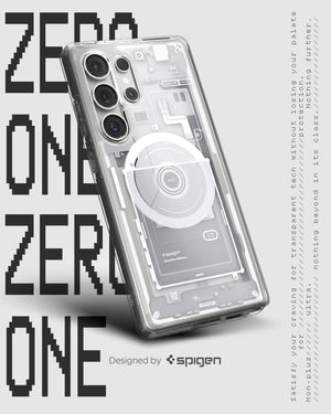 Spigen Galaxy S25 Ultra Ultra Hybrid MagFit Zero One White case view 5